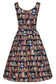 Dolly and Dotty Amanda Library Book and Owl Print Vintage Dress, Back