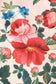 Close up of fabric, floral print vintage swing dress.